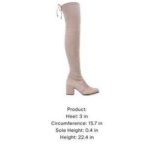 *SOLD*Stuart Weitzman OTK Tieland boots in Taupe
